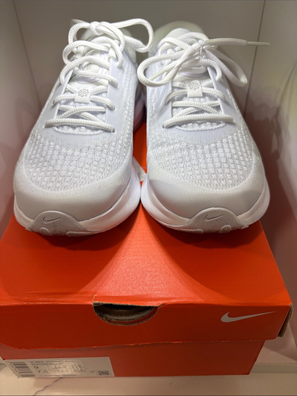 Nike All-White Journey run Athletic Sneakers